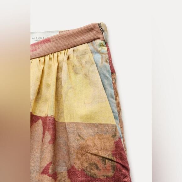 ZARA PRINTED MIDI SKIRT ZW COLLECTION - Picture 6 of 11